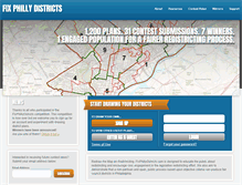 Tablet Screenshot of fixphillydistricts.com